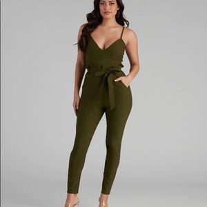 Olive Green Jumpsuit